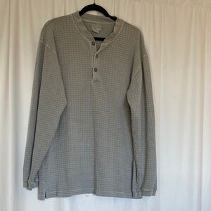 The Territory Ahead Men's Long Sleeve Gray Henley